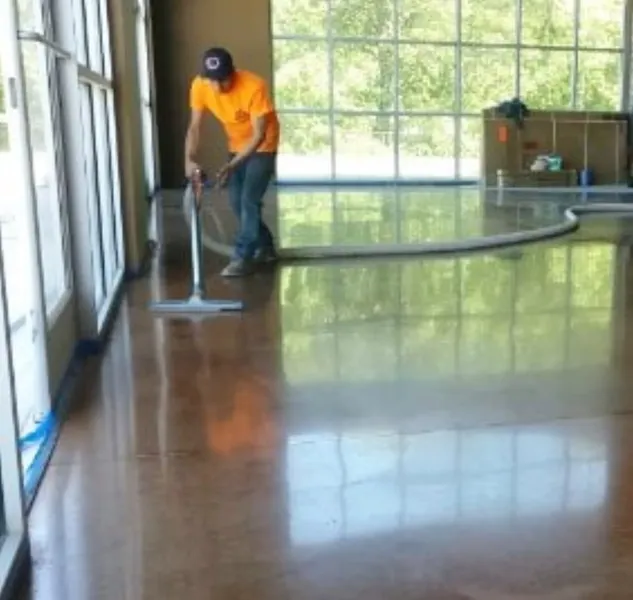 Concrete polishing project by The Concrete Makeover NJ