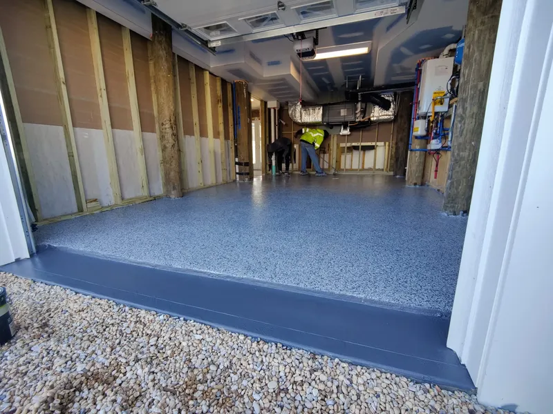 Garage floor coating by The Concrete Makeover
