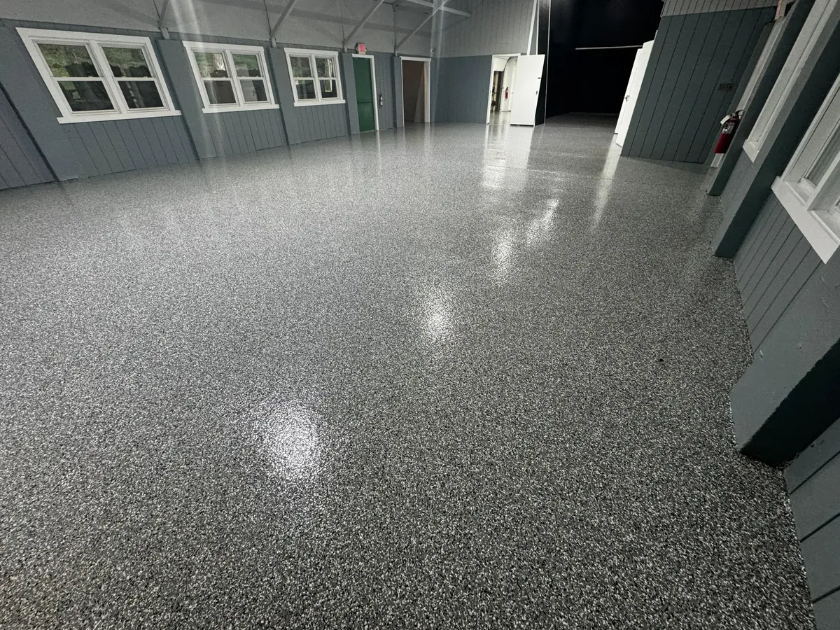 Large commercial garage floor coating NJ